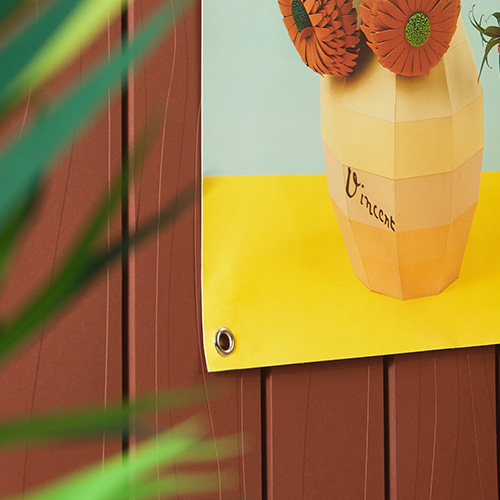 Ontwerp UV- en waterbestendige Tuinposters met eigen print